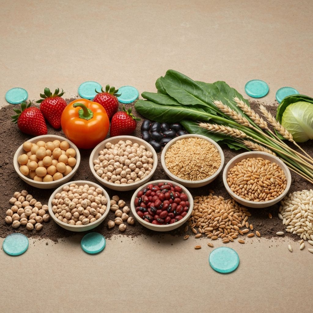 Natural foods - vegetables, fruits, legumes